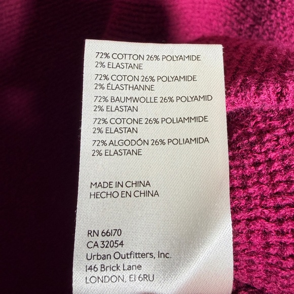 Free People Fuchsia Pink Ottoman Slouchy Tunic Sweater SIZE S - Picture 13 of 16